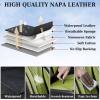 image:imageCoverado Car Seat Covers Back Car Seat Cover 3Pieces Leather Seat Cover Luxury Car Seat Cushion Luxury Seat Cover Seat Protector Universal Most Cars Trucks SUVBlackGreen