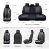 image:imageCoverado Car Seat Covers Front Covers for Cars Car Seat Cover Front Seats Car Seat Protector Waterproof Leather Car Seat Cushion Universal Interior Covers Seat Protectors for Most Cars PurpleBlackGray