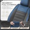 image:imageCoverado Car Seat Covers Front Seats Luxury Leather Car Seat Covers Automotive Mesh Seat Covers 2 Pack AirbagCompatible Black Seat Covers for SUV Sedan TruckBlueBlack