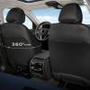 image:imageCoverado Car Seat Covers Front Seats Luxury Leather Car Seat Covers Automotive Mesh Seat Covers 2 Pack AirbagCompatible Black Seat Covers for SUV Sedan TruckBlueBlack