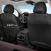 image:imageCoverado Car Seat Covers Front Seats Luxury Leather Car Seat Covers Automotive Mesh Seat Covers 2 Pack AirbagCompatible Black Seat Covers for SUV Sedan TruckPinkBlack