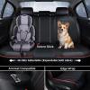 image:imageCoverado Car Seat Covers Full Set 5 Piece Car Seat Protector with Removable Headrest Nappa Leather Breathable Front Rear Seat Cushion Side All Wrapped Universal Fit Truck Most Cars PurpleLumbarBlackRed
