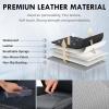 image:imageCoverado Car Seat Covers Full Set 5 Piece Car Seat Protector with Removable Headrest Nappa Leather Breathable Front Rear Seat Cushion Side All Wrapped Universal Fit Truck Most Cars PurpleNappaBlack