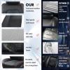 image:imageCoverado Car Seat Covers Full Set 5 Piece Car Seat Protector with Removable Headrest Nappa Leather Breathable Front Rear Seat Cushion Side All Wrapped Universal Fit Truck Most Cars PurpleNappaBlackRed