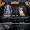 image:imageCoverado Car Seat Covers Full Set 5 Piece Car Seat Protector with Removable Headrest Nappa Leather Breathable Front Rear Seat Cushion Side All Wrapped Universal Fit Truck Most Cars PurpleNappaBlack