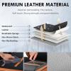 image:imageCoverado Car Seat Covers Full Set 5 Piece Car Seat Protector with Removable Headrest Nappa Leather Breathable Front Rear Seat Cushion Side All Wrapped Universal Fit Truck Most Cars PurpleNappaBlackBrown