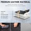 image:imageCoverado Car Seat Covers Full Set 5 Piece Car Seat Protector with Removable Headrest Nappa Leather Breathable Front Rear Seat Cushion Side All Wrapped Universal Fit Truck Most Cars PurpleLumbarBlackRed