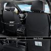 image:imageCoverado Car Seat Covers Full Set 5 Piece Car Seat Protector with Removable Headrest Nappa Leather Breathable Front Rear Seat Cushion Side All Wrapped Universal Fit Truck Most Cars PurpleLumbarPurple