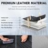 image:imageCoverado Car Seat Covers Full Set 5 Piece Car Seat Protector with Removable Headrest Nappa Leather Breathable Front Rear Seat Cushion Side All Wrapped Universal Fit Truck Most Cars PurpleLumbarBlack