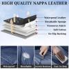 image:imageCoverado Car Seat Covers Full Set 5 Piece Car Seat Protector with Removable Headrest Nappa Leather Breathable Front Rear Seat Cushion Side All Wrapped Universal Fit Truck Most Cars PurpleLumbarBlue