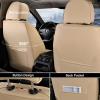 image:imageCoverado Car Seat Covers Full Set 5 Piece Car Seat Protector with Removable Headrest Nappa Leather Breathable Front Rear Seat Cushion Side All Wrapped Universal Fit Truck Most Cars PurpleLumbarBeige