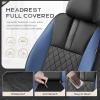 image:imageCoverado Car Seat Covers Full Set Automotive Leather Seat Covers for CarUniversal Fit Front Back Seat Cover NonSlip Waterproof Breathable Car Seat ProtectorBlackBlue