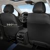 image:imageCoverado Car Seat Covers Full Set Automotive Leather Seat Covers for CarUniversal Fit Front Back Seat Cover NonSlip Waterproof Breathable Car Seat ProtectorBlackBlue