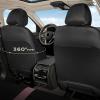 image:imageCoverado Car Seat Covers Full Set Automotive Leather Seat Covers for CarUniversal Fit Front Back Seat Cover NonSlip Waterproof Breathable Car Seat ProtectorBlackPink