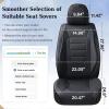 image:imageCoverado Car Seat Covers Full Set Nappa Leather Seat Covers for Cars Car Seat Protector Car Seat Cushion Front and Back Seat Protectors Cushions Universal Fit for Most Cars VehiclesGrayampPinkBlack
