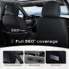 image:imageCoverado Car Seat Covers Full Set Nappa Leather Seat Covers for Cars Car Seat Protector Car Seat Cushion Front and Back Seat Protectors Cushions Universal Fit for Most Cars VehiclesGrayampPinkBlackBlue