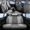 image:imageCoverado Car Seat Covers Full Set Nappa Leather Seat Covers for Cars Car Seat Protector Car Seat Cushion Front and Back Seat Protectors Cushions Universal Fit for Most Cars VehiclesGrayampPinkGrayLight Gray