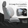 image:imageCoverado Car Seat Covers Full Set Nappa Leather Seat Covers for Cars Car Seat Protector Car Seat Cushion Front and Back Seat Protectors Cushions Universal Fit for Most Cars VehiclesGrayampPinkGrayLight Gray