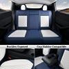 image:imageCoverado Car Seat Covers for Tesla Model Y Full Set 5 Seater Leatherette Car Seat Cushions Front Seats and Back Custom for Tesla Model Y 2020 2021 2022 2023 2024 2025 BlueWhite