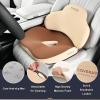 image:imageCoverado Car Seat Cushion and Lumbar Support Pillow Memory Foam Ergonomic Back Support Driving Seat Cushion for Sciatica Tailbone Back Pain NonSlip Washable Cushion for Car Driver Office