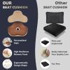image:imageCoverado Car Seat Cushion and Lumbar Support Pillow Memory Foam Ergonomic Back Support Driving Seat Cushion for Sciatica Tailbone Back Pain NonSlip Washable Cushion for Car Driver Office