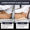 image:imageCoverado Car Seat Cushion and Lumbar Support Pillow Memory Foam Ergonomic Back Support Driving Seat Cushion for Sciatica Tailbone Back Pain NonSlip Washable Cushion for Car Driver Office