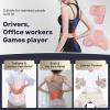 image:imageCoverado Car Seat Cushion and Lumbar Support Pillow One Piece Memory Foam Ergonomic Back Support Driving Seat Cushion for Back Pain NonSlip Washable Cushion for Car Driver OfficePink