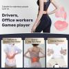 image:imageCoverado Car Seat Cushion and Lumbar Support Pillow One Piece Memory Foam Ergonomic Back Support Driving Seat Cushion for Back Pain NonSlip Washable Cushion for Car Driver OfficePink