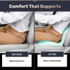 image:imageCoverado Car Seat Cushion and Lumbar Support Pillow One Piece Memory Foam Ergonomic Back Support Driving Seat Cushion for Back Pain NonSlip Washable Cushion for Car Driver OfficeGreen