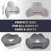 image:imageCoverado Car Seat Cushion and Lumbar Support Pillow One Piece Memory Foam Ergonomic Back Support Driving Seat Cushion for Back Pain NonSlip Washable Cushion for Car Driver OfficeGray