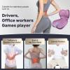 image:imageCoverado Car Seat Cushion and Lumbar Support Pillow One Piece Memory Foam Ergonomic Back Support Driving Seat Cushion for Back Pain NonSlip Washable Cushion for Car Driver OfficePurple