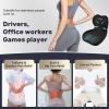 image:imageCoverado Car Seat Cushion and Lumbar Support Pillow One Piece Memory Foam Ergonomic Back Support Driving Seat Cushion for Back Pain NonSlip Washable Cushion for Car Driver OfficeBlack