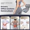image:imageCoverado Car Seat Cushion and Lumbar Support Pillow One Piece Memory Foam Ergonomic Back Support Driving Seat Cushion for Back Pain NonSlip Washable Cushion for Car Driver OfficeGray