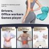 image:imageCoverado Car Seat Cushion and Lumbar Support Pillow One Piece Memory Foam Ergonomic Back Support Driving Seat Cushion for Back Pain NonSlip Washable Cushion for Car Driver OfficeGreen