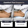 image:imageCoverado Car Seat Cushion and Lumbar Support Pillow One Piece Memory Foam Ergonomic Back Support Driving Seat Cushion for Back Pain NonSlip Washable Cushion for Car Driver OfficeBlue
