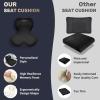 image:imageCoverado Car Seat Cushion and Lumbar Support Pillow One Piece Memory Foam Ergonomic Back Support Driving Seat Cushion for Back Pain NonSlip Washable Cushion for Car Driver OfficeBlack