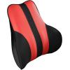 image:imageCoverado Car Seat Cushion and Lumbar Support Pillow One Piece Memory Foam Ergonomic Back Support Driving Seat Cushion for Back Pain NonSlip Washable Cushion for Car Driver OfficeRedblack