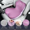image:imageCoverado Car Seat Cushion and Lumbar Support Pillow One Piece Memory Foam Ergonomic Back Support Driving Seat Cushion for Back Pain NonSlip Washable Cushion for Car Driver OfficePurple