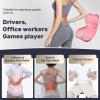 image:imageCoverado Car Seat Cushion and Lumbar Support Pillow One Piece Memory Foam Ergonomic Back Support Driving Seat Cushion for Back Pain NonSlip Washable Cushion for Car Driver OfficePink