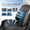 image:imageCoverado Cooling Car Seat Cover with HighVelocity Turbo Fan Powerful Blowing amp Suction Pad 12V24V Ventilated Cushion 3Speed Adjustable Airflow Universal Fit for Car SUV Truck VanGrayBlack