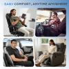 image:imageCoverado Cooling Car Seat Cover with HighVelocity Turbo Fan Powerful Blowing amp Suction Pad 12V24V Ventilated Cushion 3Speed Adjustable Airflow Universal Fit for Car SUV Truck VanGrayBlackgray