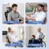 image:imageCoverado Leather Car Headrest Pillow Car Neck Pillow with Adjustable Strap Head Support Rest Driver Relax Head Muscles Relieve Driving Fatigue Breathable amp Removable Cover BlackGray