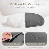 image:imageCoverado Leather Car Headrest Pillow Car Neck Pillow with Adjustable Strap Head Support Rest Driver Relax Head Muscles Relieve Driving Fatigue Breathable amp Removable Cover BlackGray