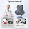image:imageCoverado Leather Car Headrest Pillow Car Neck Pillow with Adjustable Strap Head Support Rest Driver Relax Head Muscles Relieve Driving Fatigue Breathable amp Removable Cover BlackGray