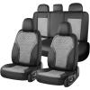 image:imageCoverado Seat Covers Front Seats 2Pack Luxury Diamond Leather Car Seat Cover Sports Carbon Fiber Design Waterproof Car Seat Protector Black Pink Automotive Seat Covers Universal Fit Most CarsBlackGray