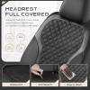 image:imageCoverado Seat Covers Front Seats 2Pack Luxury Diamond Leather Car Seat Cover Sports Carbon Fiber Design Waterproof Car Seat Protector Black Pink Automotive Seat Covers Universal Fit Most CarsBlack