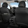 image:imageCoverado Seat Covers Front Seats 2Pack Luxury Diamond Leather Car Seat Cover Sports Carbon Fiber Design Waterproof Car Seat Protector Black Pink Automotive Seat Covers Universal Fit Most CarsBlackGray