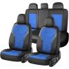 image:imageCoverado Seat Covers Front Seats 2Pack Luxury Diamond Leather Car Seat Cover Sports Carbon Fiber Design Waterproof Car Seat Protector Black Pink Automotive Seat Covers Universal Fit Most CarsBlackBlue