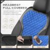 image:imageCoverado Seat Covers Front Seats 2Pack Luxury Diamond Leather Car Seat Cover Sports Carbon Fiber Design Waterproof Car Seat Protector Black Pink Automotive Seat Covers Universal Fit Most CarsBlackBlue