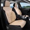image:imageCoverado 3D Air Mesh Rear Car Seat Cover Sports Carbon Fiber Design Breathable Seat Protectors Airbag Compatible Comfort Universal for Most Cars VanTrucks SUV BlackampGreyBeigeLether